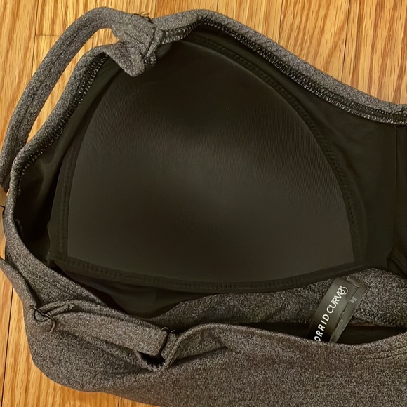 Torrid Lightly Lined Heather Cross Front Bralette, NWT - Picture 10 of 12